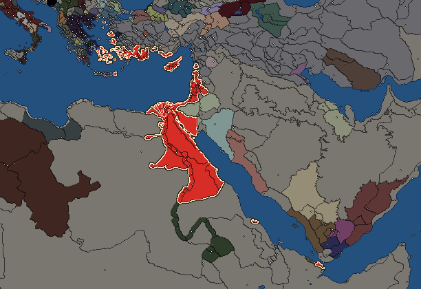 Starting territory of Ptolemaic Empire, with its neighbours