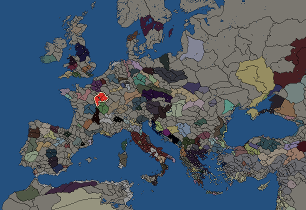 Starting territory of Senones, with its neighbours
