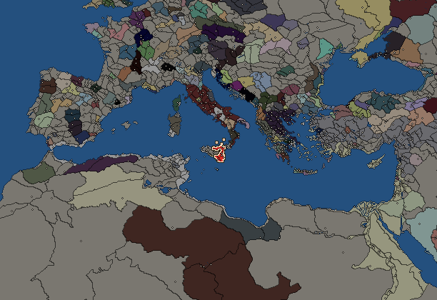 Starting territory of Syracuse, with its neighbours
