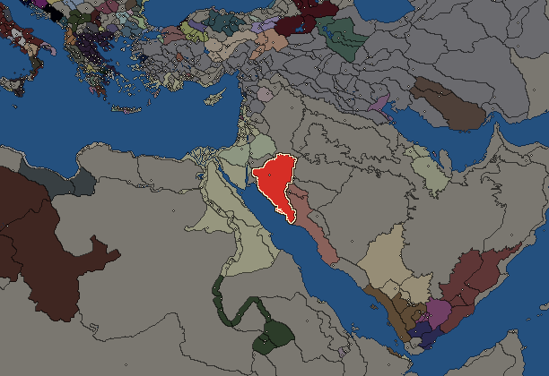 Starting territory of Thamud, with its neighbours
