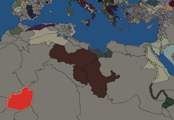 Starting territory of Timbuktu, with its neighbours