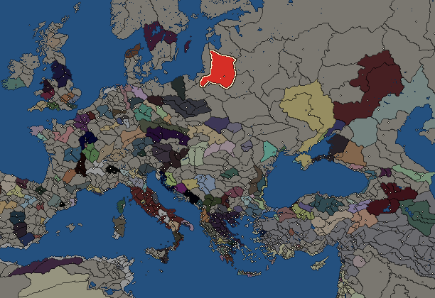 Starting territory of Venedae, with its neighbours