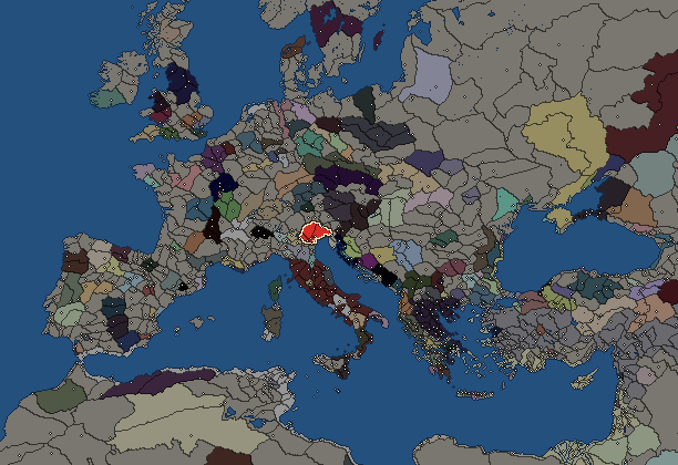 Starting territory of Veneti, with its neighbours