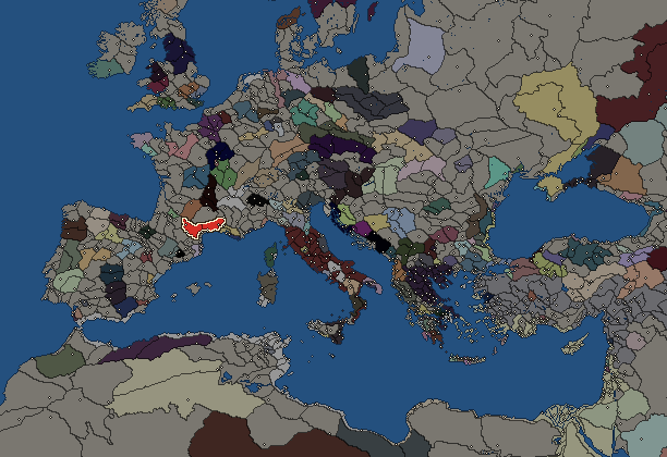 Starting territory of Volcae (Gaul), with its neighbours