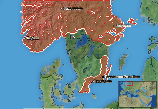 Regions of the Nordic mercenary pool