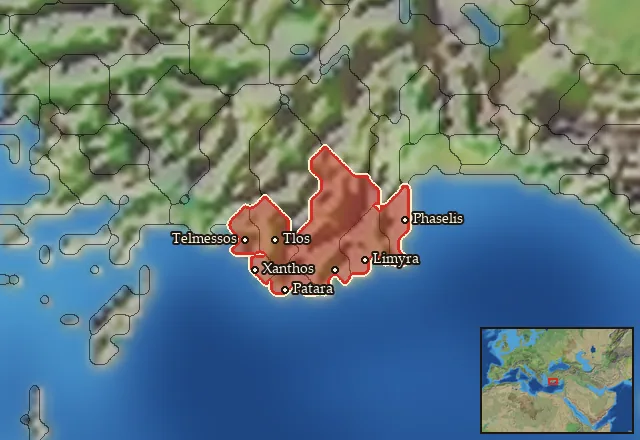 Regions of the Lycia mercenary pool