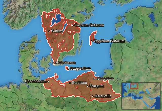 Regions of the Gothic mercenary pool