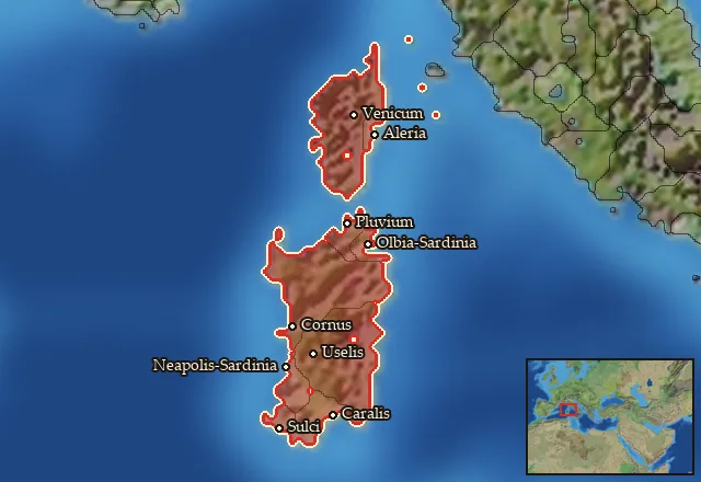 Regions of the Sardinia-Corsica mercenary pool