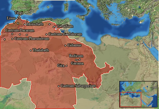 Regions of the Sahara mercenary pool