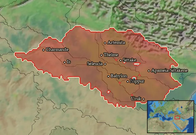 Regions of the Babylonia mercenary pool