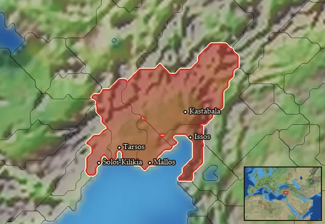 Regions of the Kilikia Pedias mercenary pool