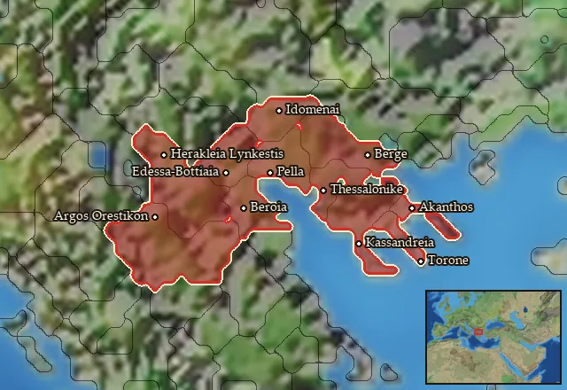 Regions of the Macedon mercenary pool