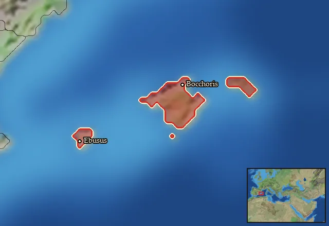 Regions of the Balearic mercenary pool
