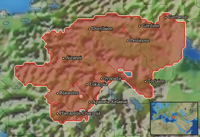 Regions of the Phrygia mercenary pool