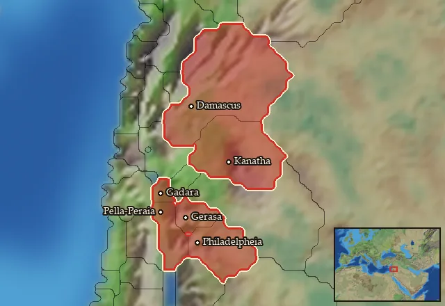 Regions of the Dekapolis mercenary pool