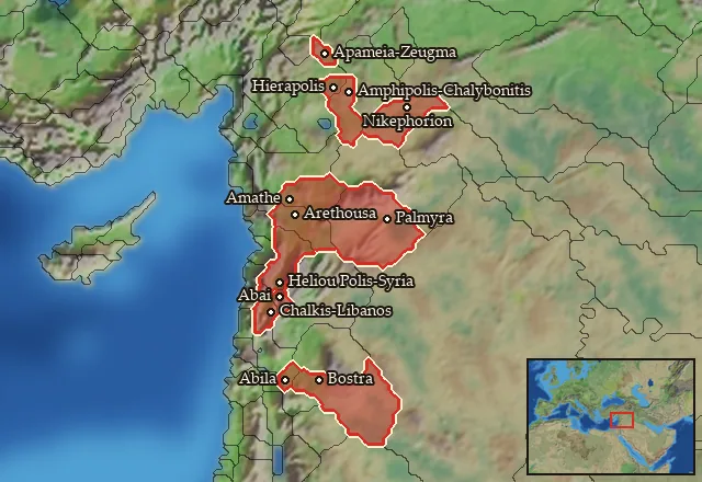 Regions of the Syria mercenary pool