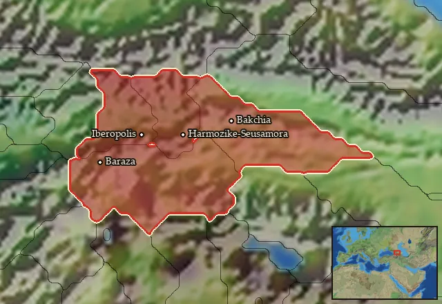 Regions of the Caucasian Iberia mercenary pool