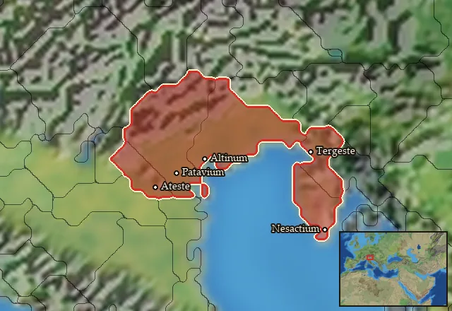 Regions of the Venetia mercenary pool