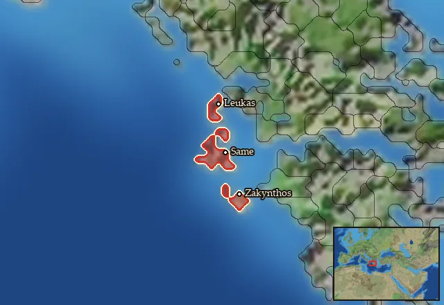 Regions of the Odysseus Islands mercenary pool