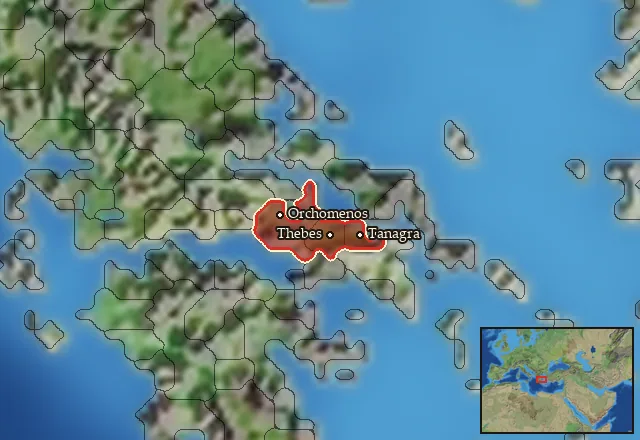 Regions of the Boeotia mercenary pool