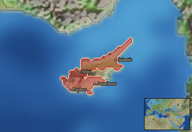 Regions of the Cyprus mercenary pool