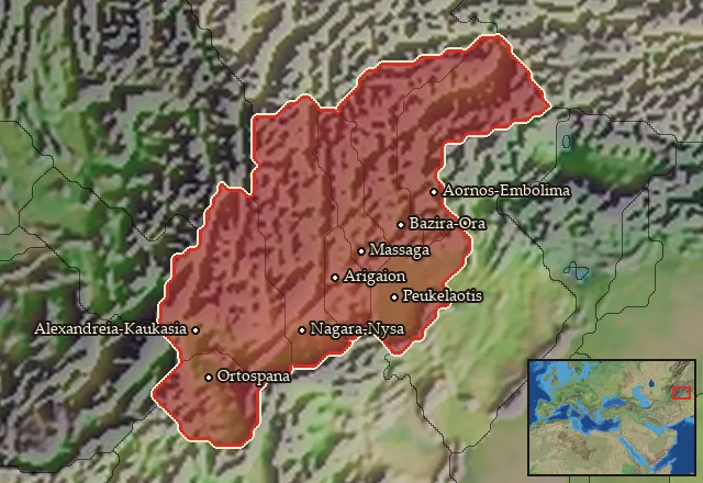 Regions of the Assakenia mercenary pool