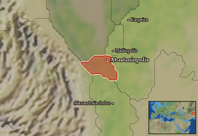 Map of Abastania and its neighbours