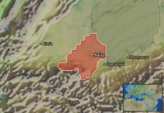 Map of Achasa and its neighbours