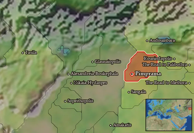 Map of Adraistaia and its neighbours