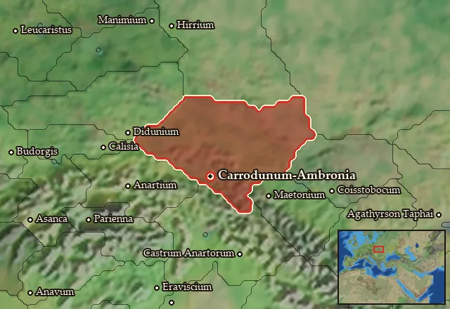 Map of Ambronia and its neighbours