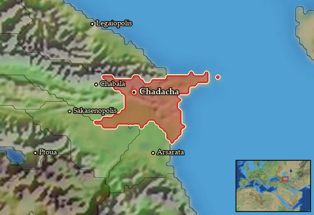 Map of Anatolike Albania and its neighbours