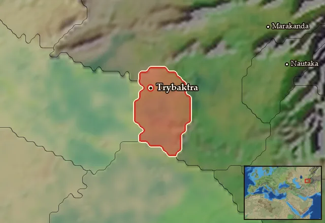 Map of Anatolike Chorasmene and its neighbours