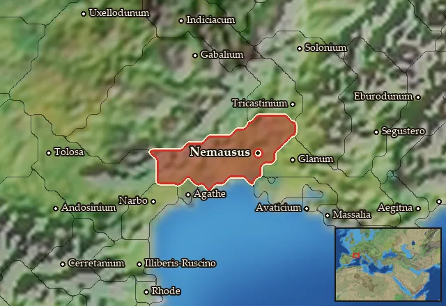 Map of Arecomicia and its neighbours