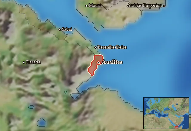 Map of Aualitaia and its neighbours