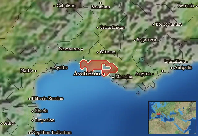 Map of Avaticia and its neighbours
