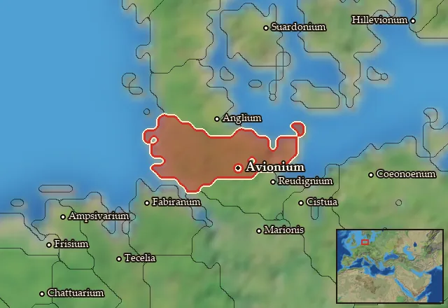 Map of Avionia and its neighbours