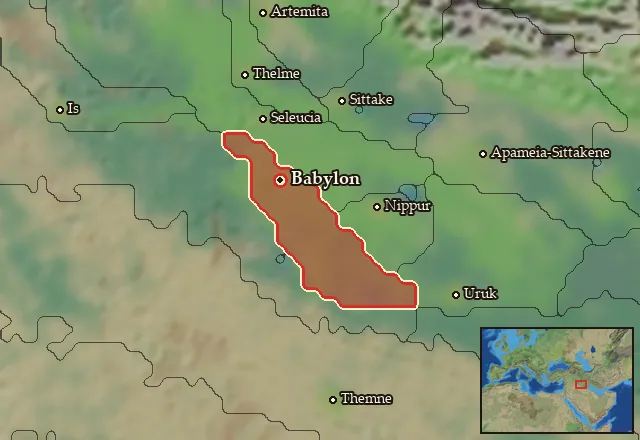 Map of Babylonia and its neighbours