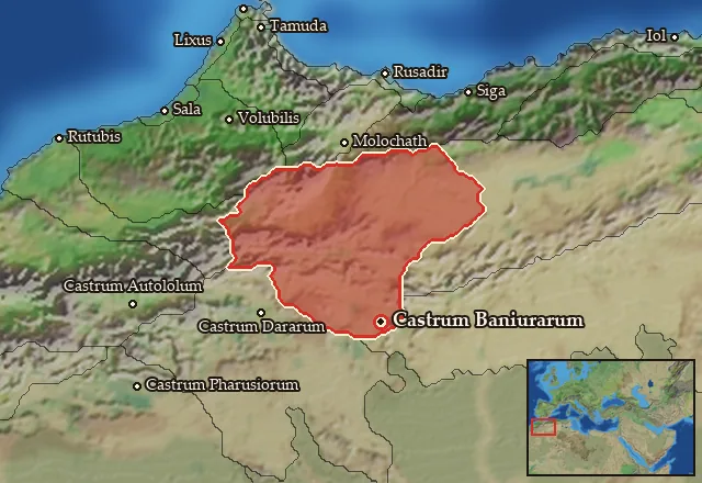 Map of Baniuraea and its neighbours
