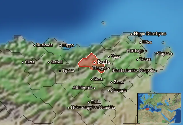 Map of Bebaxal and its neighbours