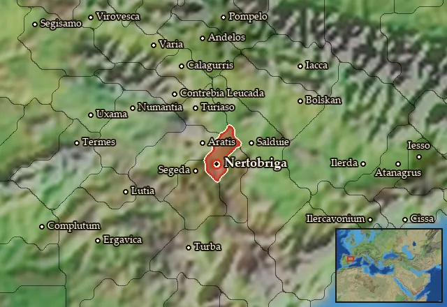 Map of Bellia Septentrionalis and its neighbours