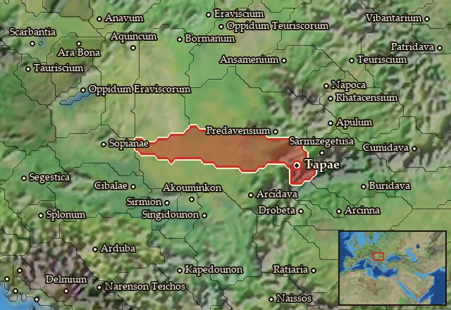 Map of Biephia and its neighbours