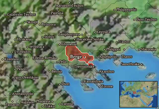Map of Bisaltia-Krestonia and its neighbours