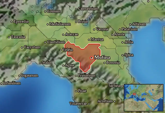 Map of Boia Occidentalis and its neighbours