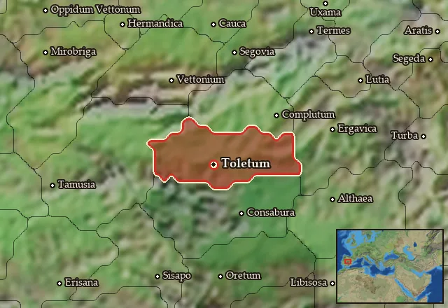 Map of Carpetania and its neighbours