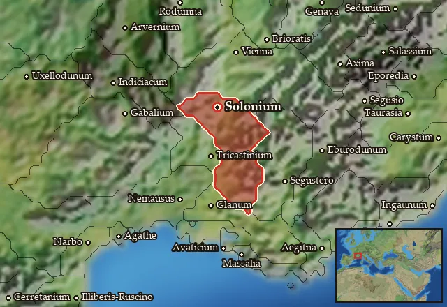 Map of Cavaria and its neighbours