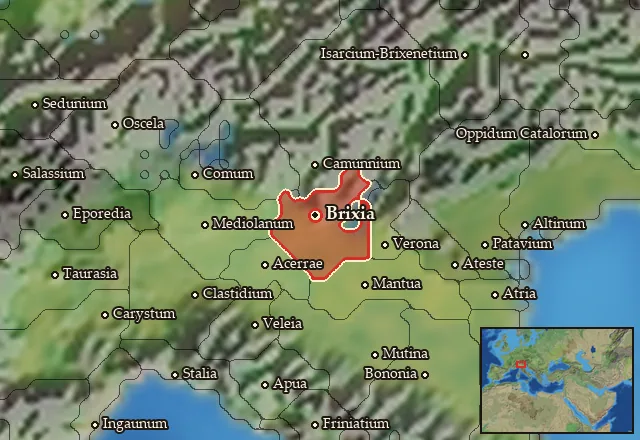 Map of Cenomania and its neighbours