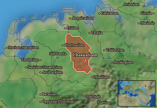 Map of Chasuaria-Dulgubnia and its neighbours