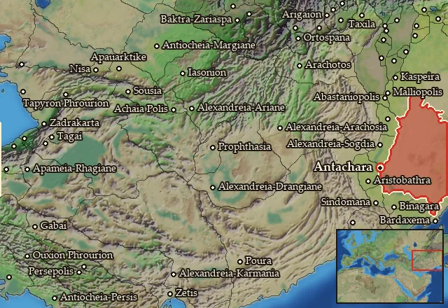 Map of Chatriaia and its neighbours