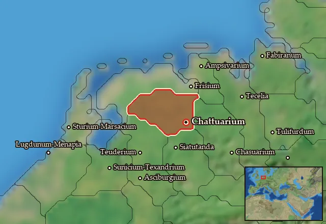 Map of Chattuaria and its neighbours