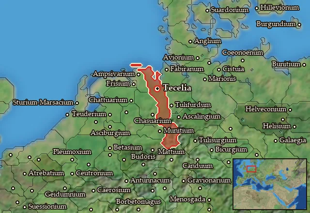 Map of Chaucia Minor and its neighbours